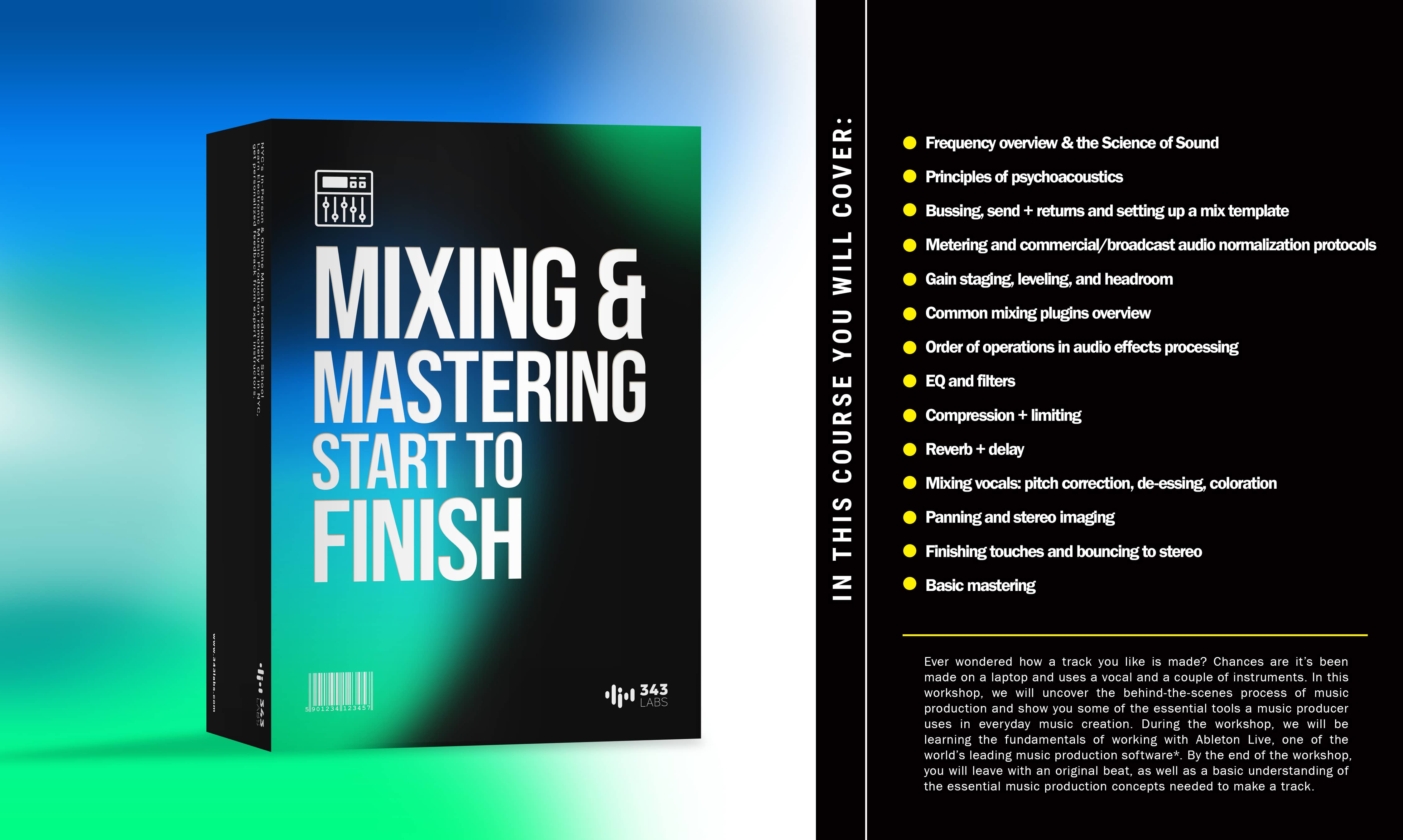 Mixing & Mastering: Start To Finish [Online]